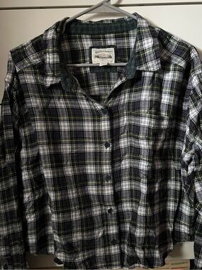 American Eagle Outfitters Plaid Button-Down Shirt